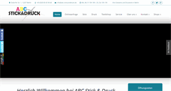 Desktop Screenshot of abc-stickunddruck.de